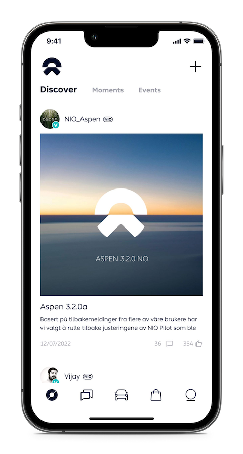 Nyt NIO-livsstilen og bli med i NIO-fellesskapet med den nyeste versjonen av NIO-appen!